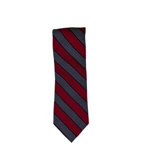 Nautica Tie with Red, White and Blue Diagonal Design